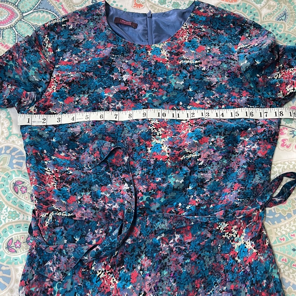 Liberty Art Fabrics Colourful Silk Midi Dress - Picture 6 of 8
